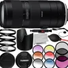 Discount Tamron 70-210mm f/4 Di VC USD Lens for Canon EF - AFA034C-700 and Essential Accessory Bundle