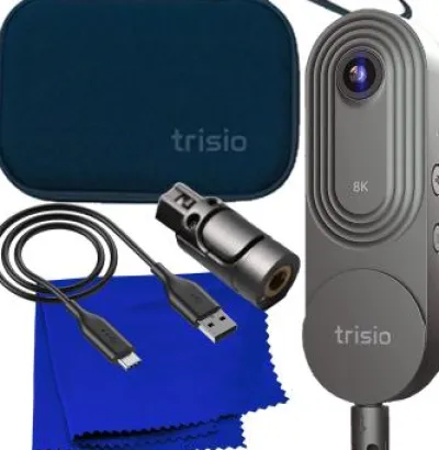 Sale Zoom Trisio Lite 2 VR - 8K Virtual Tour NodeRotate 360° Camera + Manufacturer Supplied Carrying Case, Quick Plug-in, USB Cable, Seller Supplied Microfiber Cloth & More (7pc Bundle)