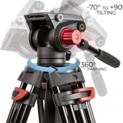 Discount Ultimaxx 72 inch Professional Heavy Duty Aluminum Twin Tube Tripod with Dolly