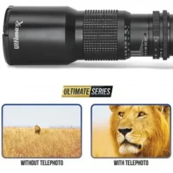 Fashion Ultimaxx High-Power 500mm/1000mm f/8 Manual Multi-Coated Preset Telephoto Lens Kit for Nikon Z6, Z7 Mirrorless Cameras - Includes: 2X Teleconverter with T-Mount to Nikon Z-Mount Adapter & More