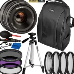 Online Ultimaxx 25mm f/1.8 Manual Lens Kit for Sony FS7, FS7M2, FS5, FS5M2K, a9, a99II, A7, A7II, A7R, A7SII, A7III, A7RIII, a6500, a6300, a6000, a5100, a5000, a3000, NEX Series & Other E-Mount Cameras