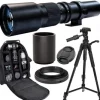 Sale Ultimaxx 500mm f/8 Manual Telephoto Lens and Accessory Bundle
