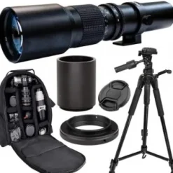 Sale Ultimaxx 500mm f/8 Manual Telephoto Lens and Accessory Bundle