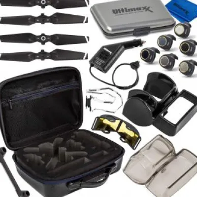 Hot Ultimaxx Must-Have Accessory Bundle for Use with DJI Spark Foldable Quadcopter