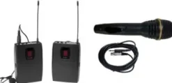 Hot Ultimaxx Professional Wireless UHF Mic System Handheld + Lavaliere Combo