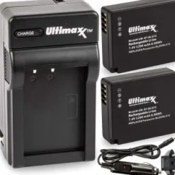Outlet Ultimaxx Rapid Travel Charger & 2 BLG10 Batteries