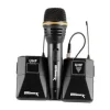 Sale Ultimaxx Wireless Microphone Kit w/ Lavalier Mic, Cables, Carry Case, Handheld Mic